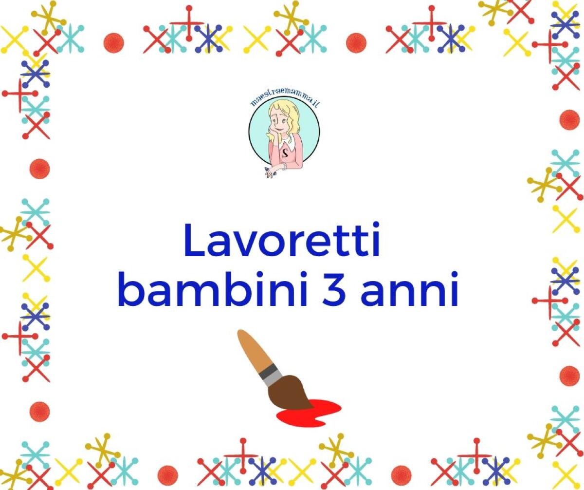 Lavoretti bambini 3 anni: qualche esempio - 