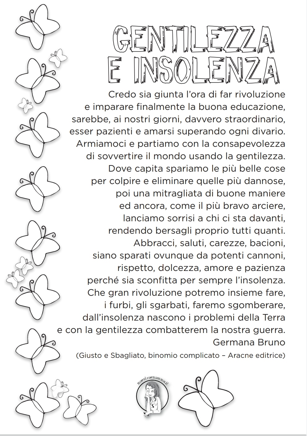 poesia sula gentilezza giornata della gentilezza germana bruno