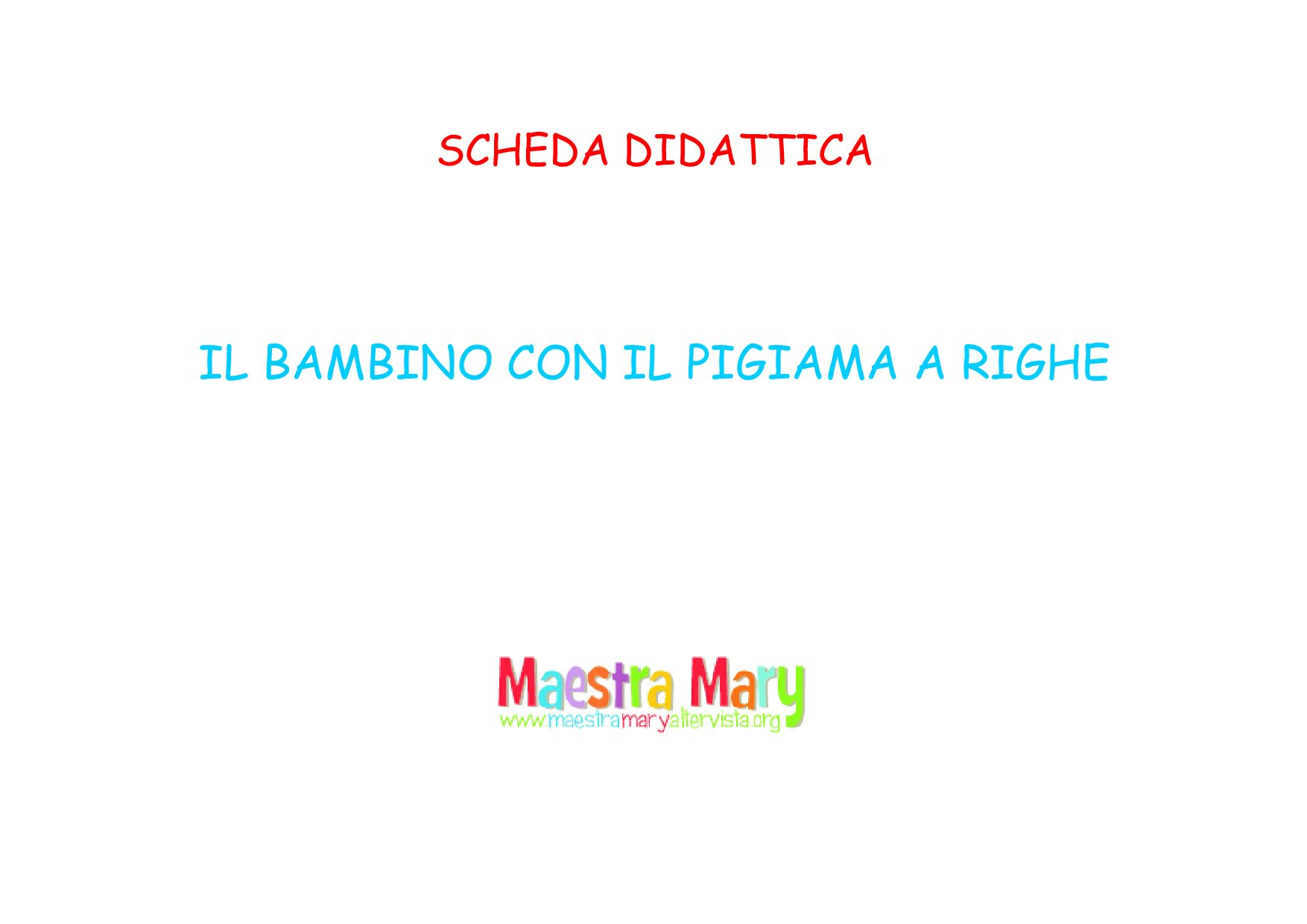 Per il giorno della memoria - scheda didattica da scaricare