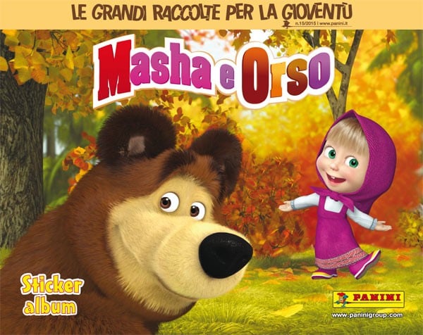 io e orso masha e orso album panini figurine compiti vacanze maestraemamma
