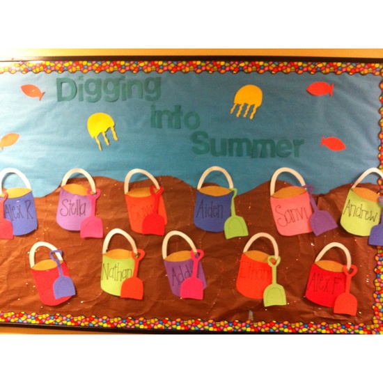 Digging-Into-Summer-Bulletin-Board-Idea