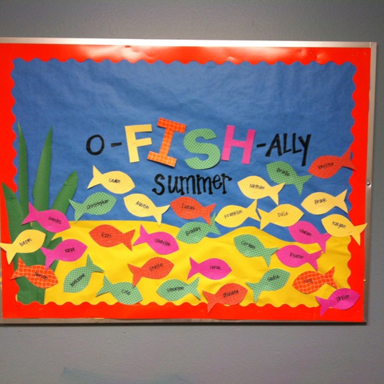 O-Fish-Ally-Summer-Bulletin-Board-Idea
