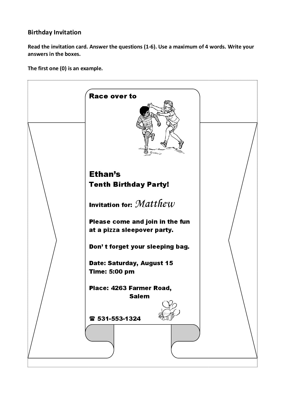 Birthday Invitation