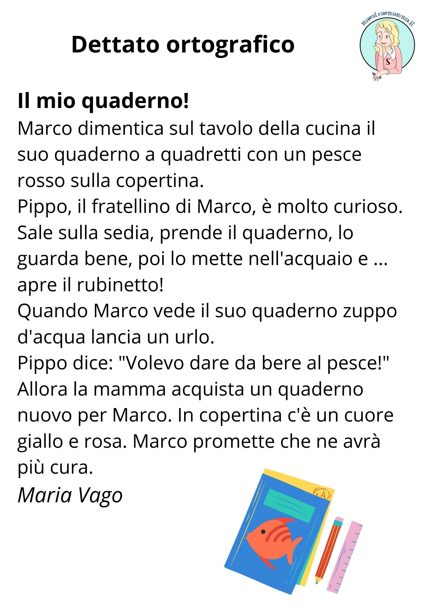 parole con CQU dettato ortografico