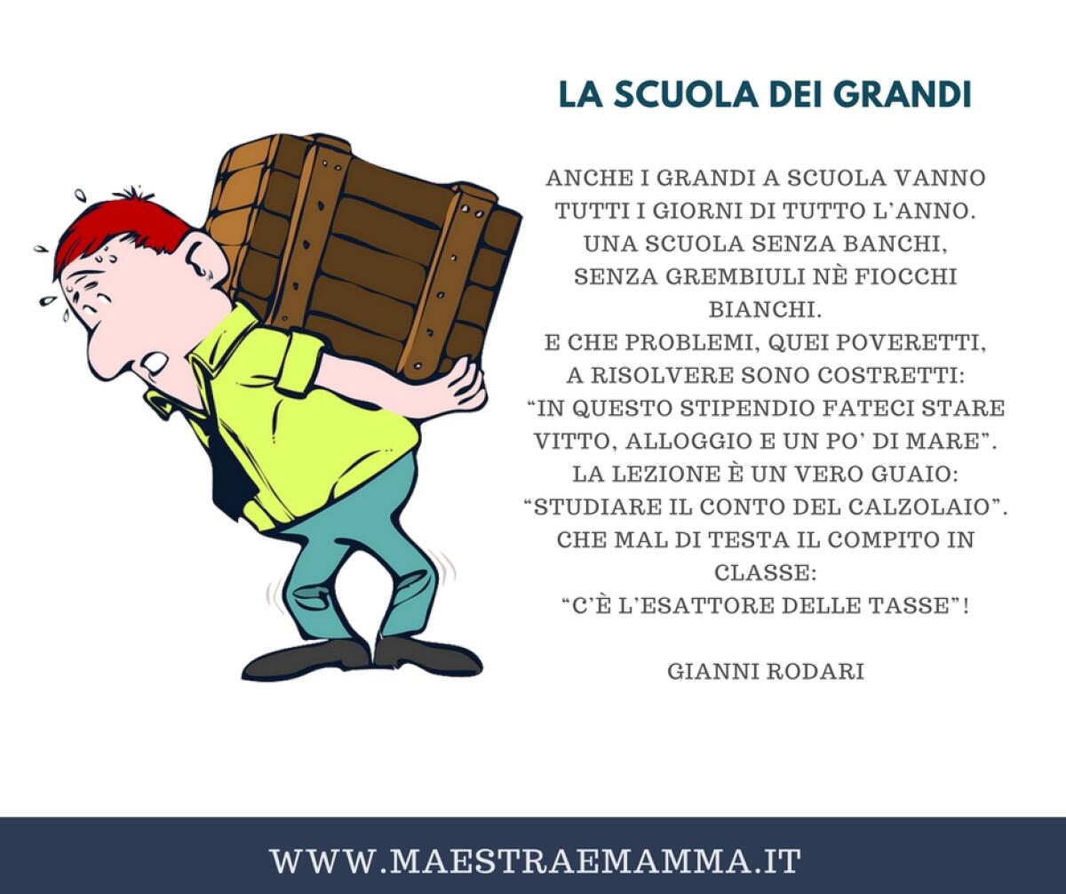 La scuola dei grandi di Gianni Rodari - 