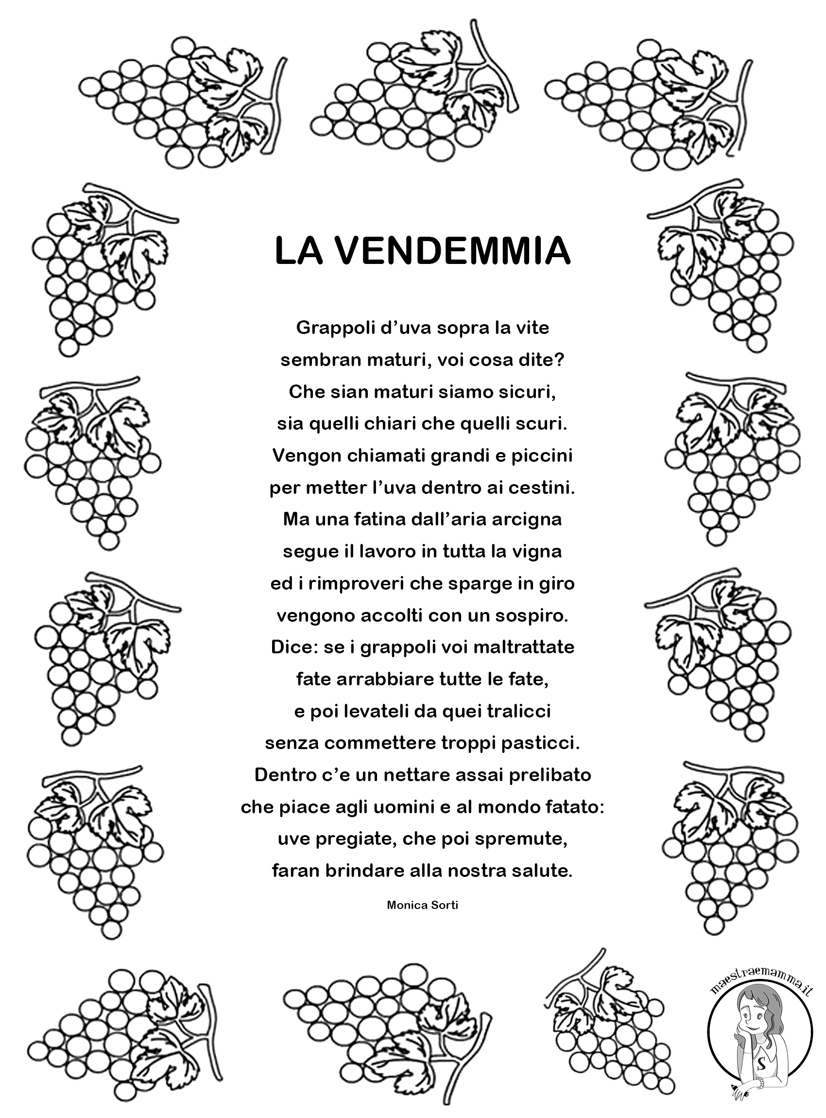 la vendemmia poesia monica sorti