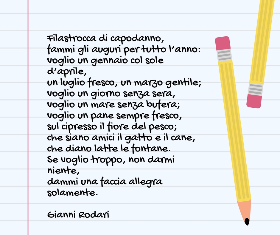 Filastrocca di Capodanno di Gianni Rodari