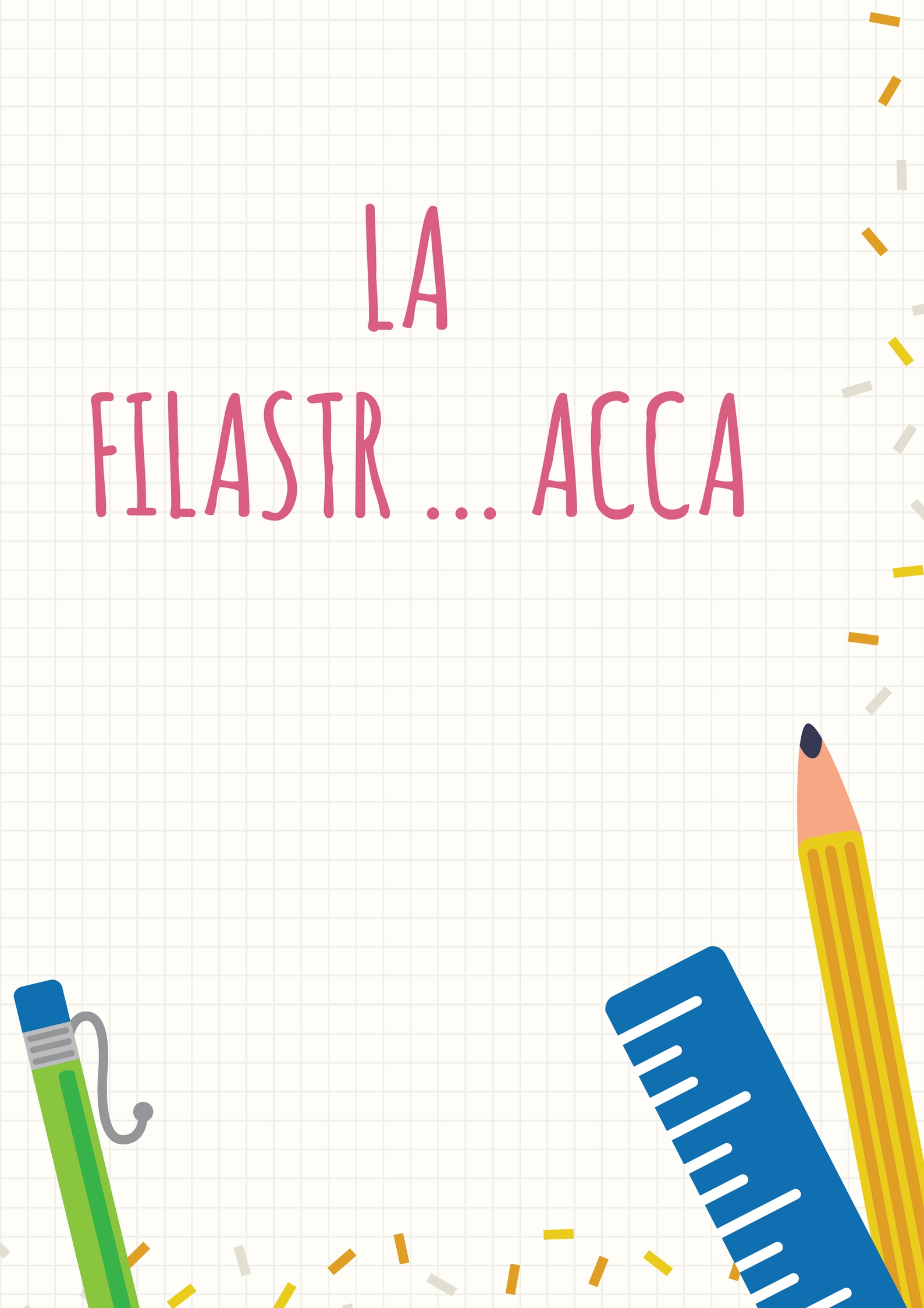 filastr acca filastrocca verbo avere