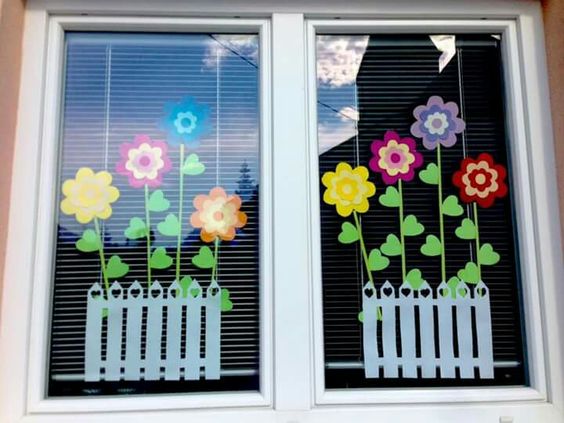 Idee per decorare le finestre delle vostre classi in primavera