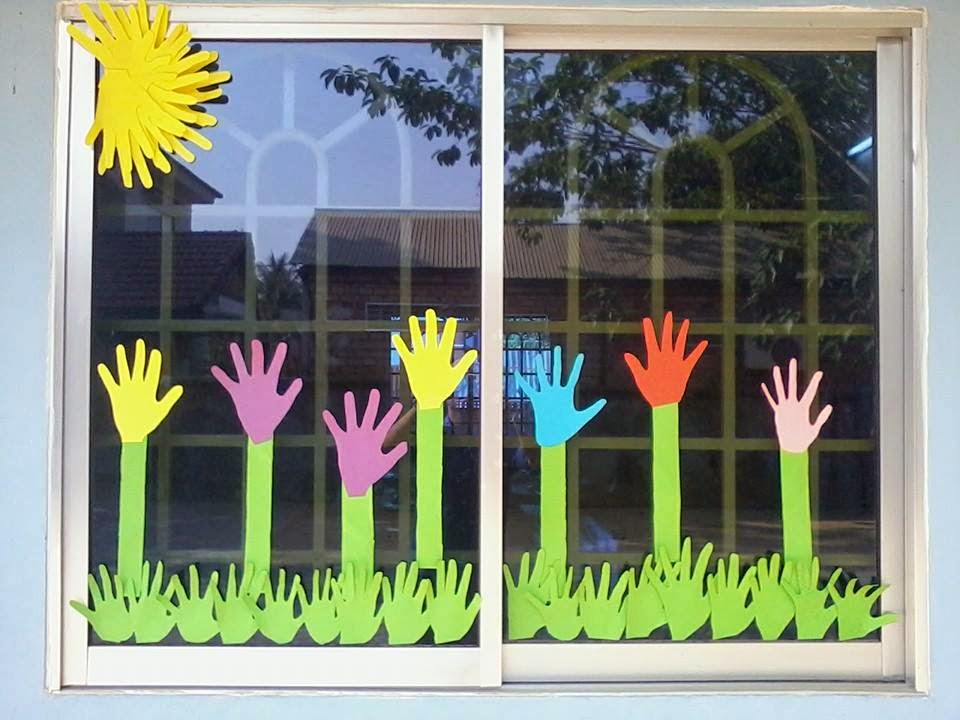 Idee per decorare le finestre delle vostre classi in primavera