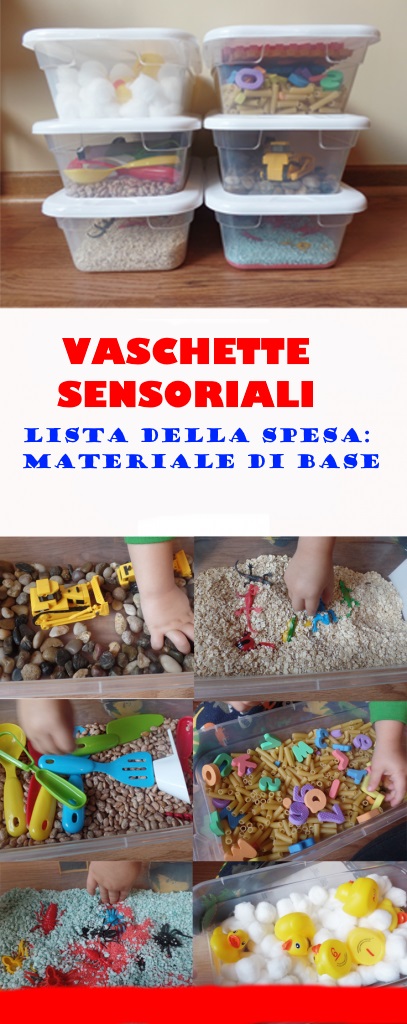 vaschette sensoriali scuola infanzia asilo nido