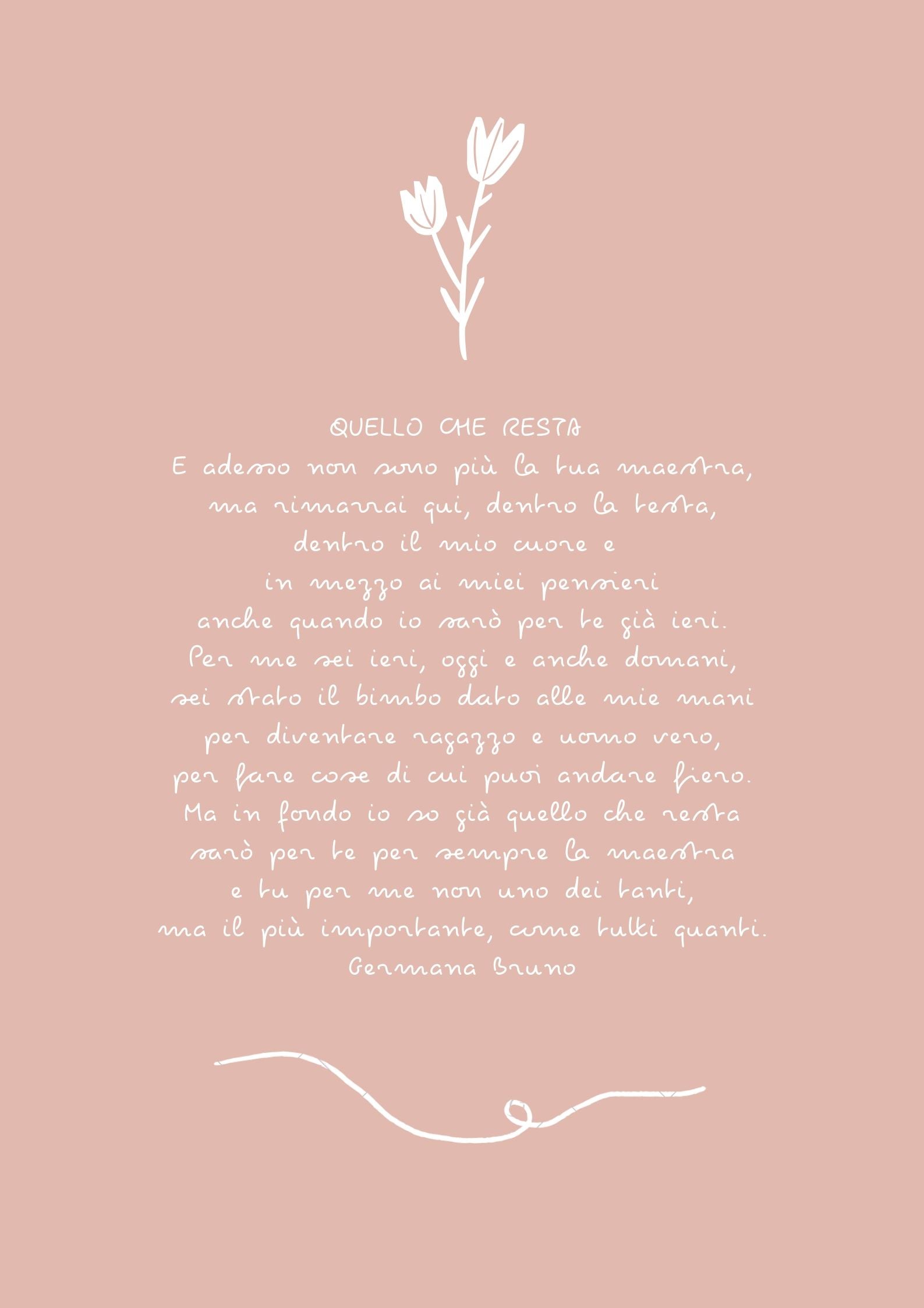 poesia e filastrocche quello che resta di germana bruno