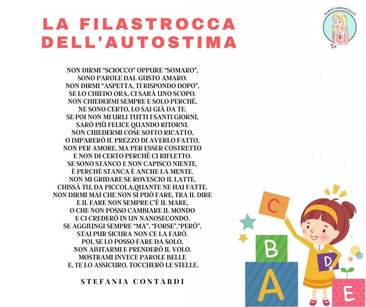 La filastrocca dell’autostima - 