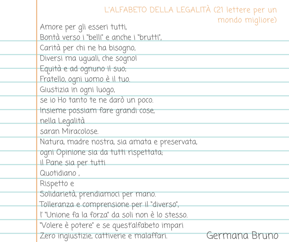 l alfabeto della legalità per bambini germana bruno