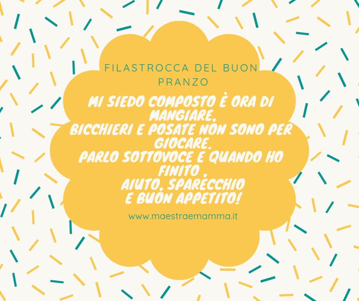 Filastrocca del buon pranzo - 