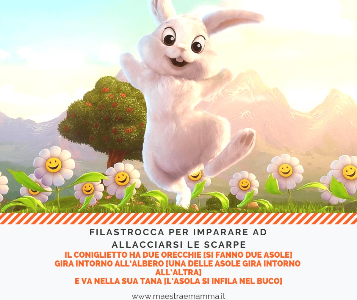 Filastrocca per imparare ad allacciarsi le scarpe - 