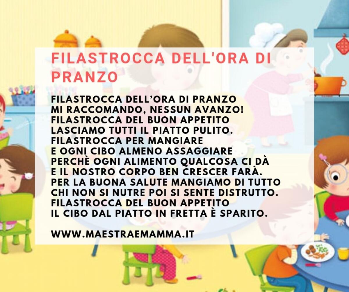 Filastrocca dell'ora di pranzo - 