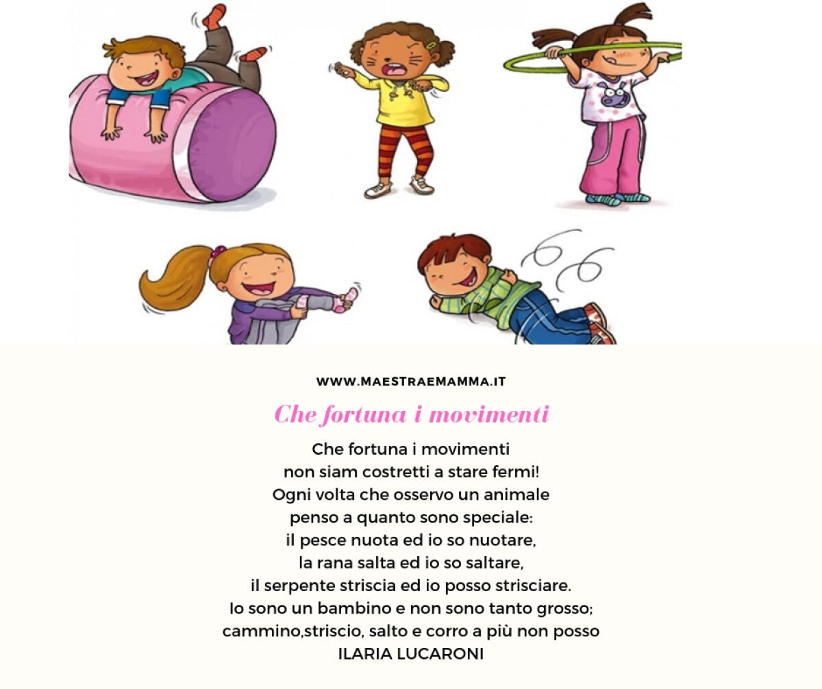 Che fortuna i movimenti (filastrocca schema corporeo) - 