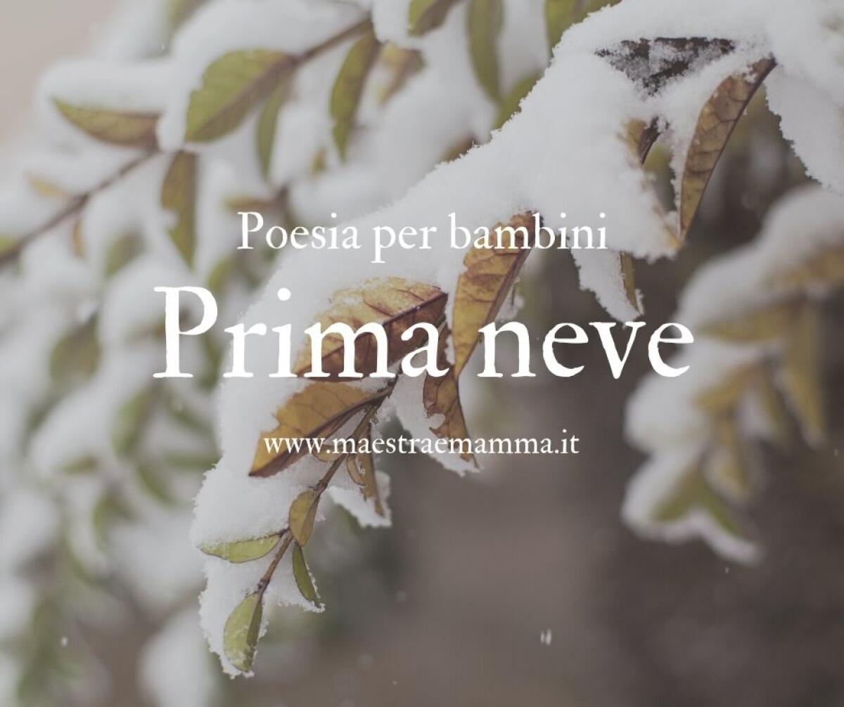 Prima neve - poesia d'inverno - 