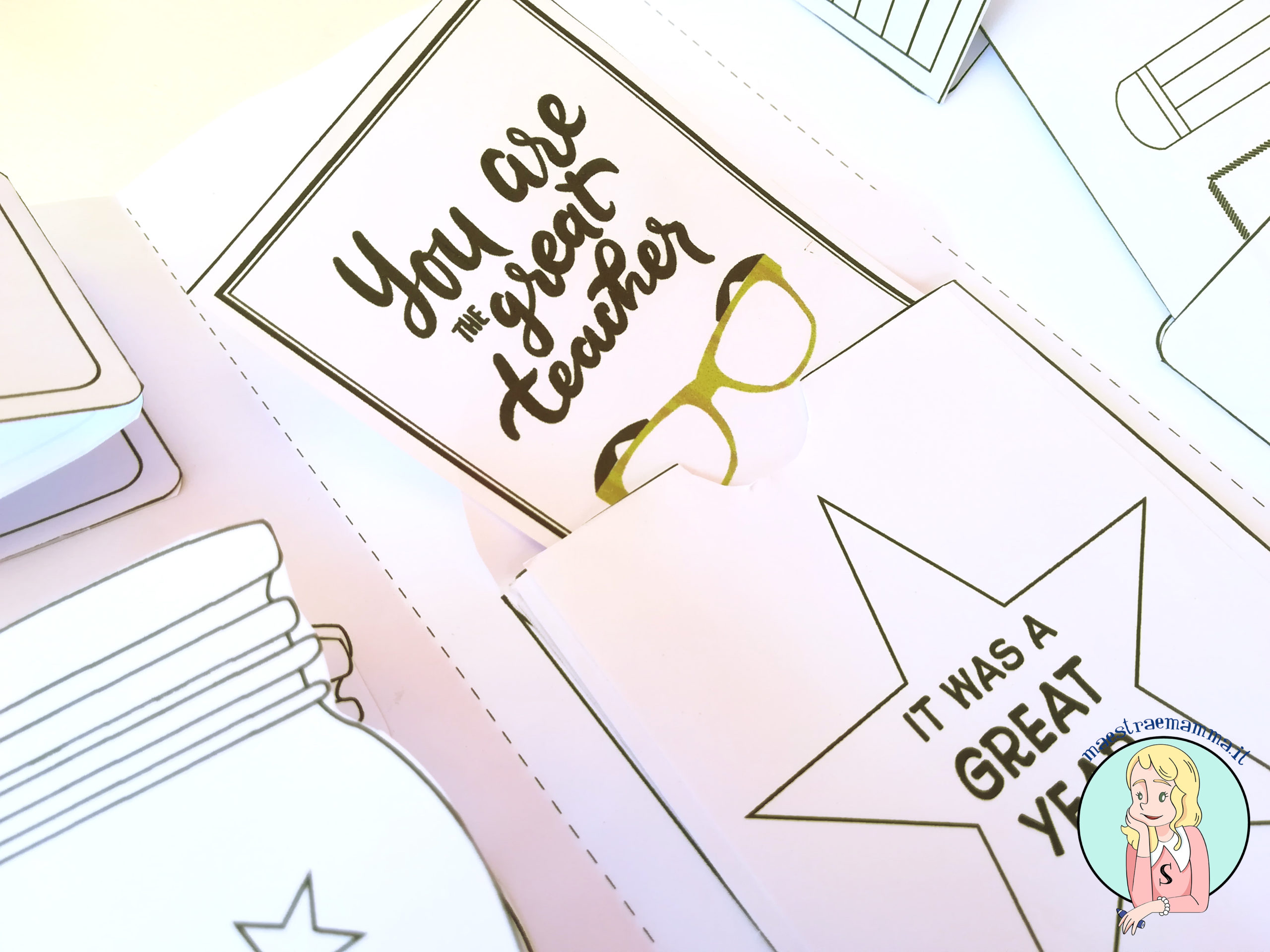 lapbook fine anno scolastico per la maestra grazie settimana del docente