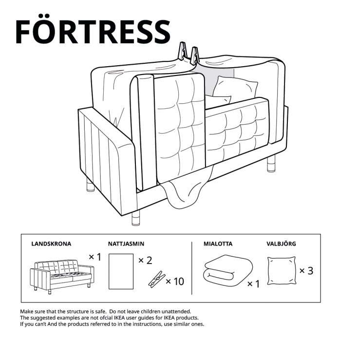 creare fortino casa