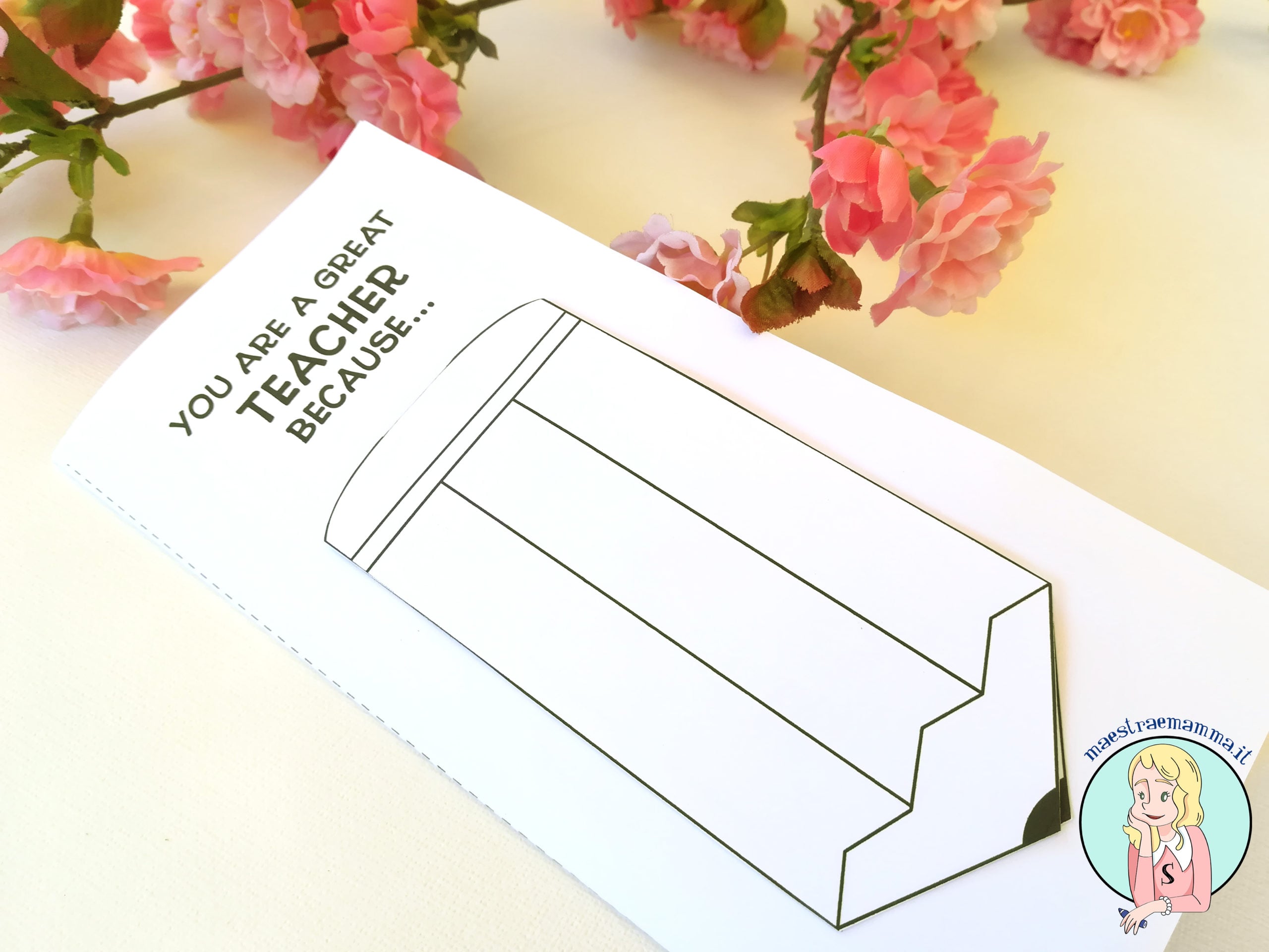 lapbook fine anno scolastico per la maestra grazie settimana del docente