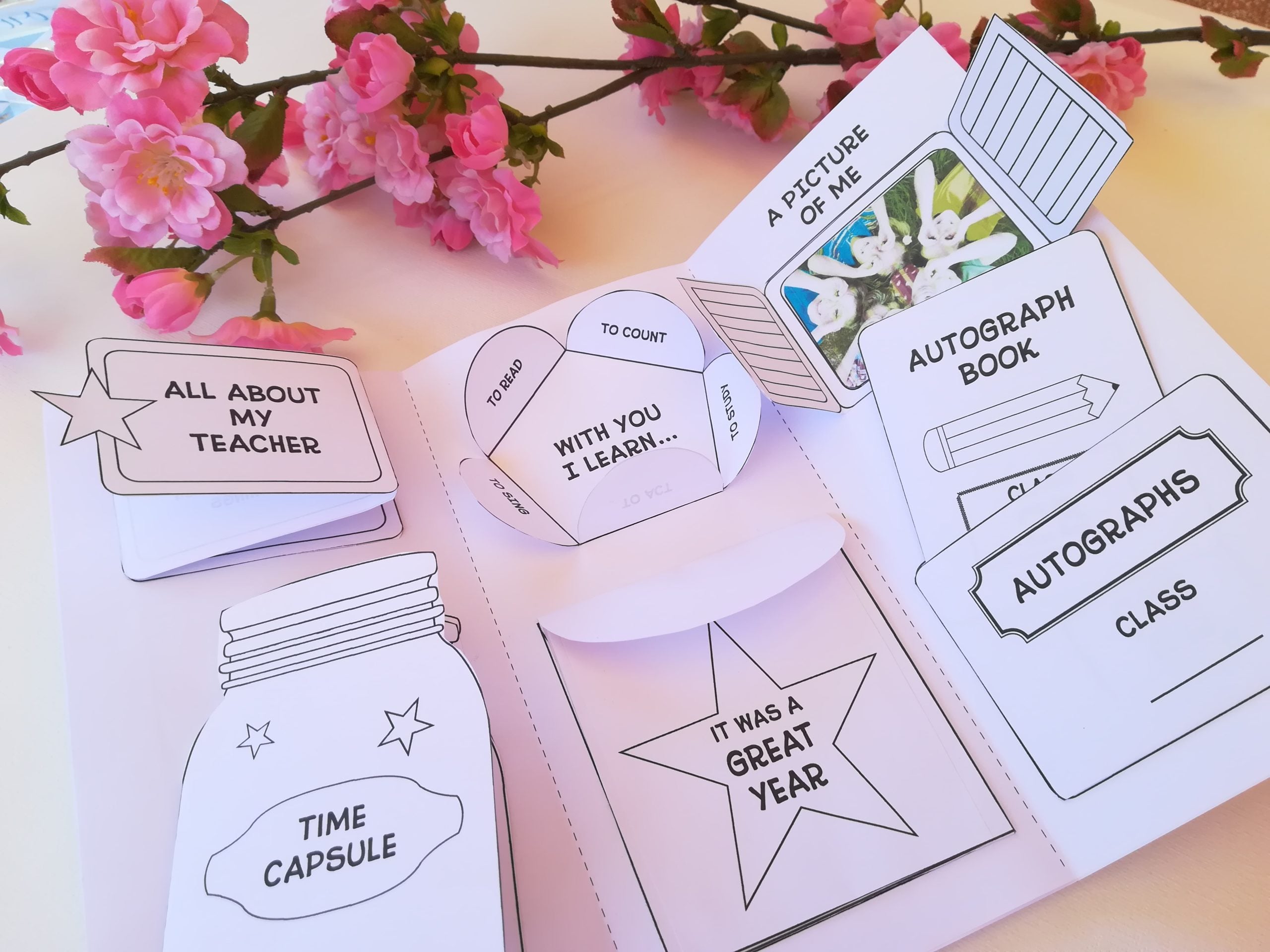 lapbook fine anno scolastico per la maestra grazie settimana del docente