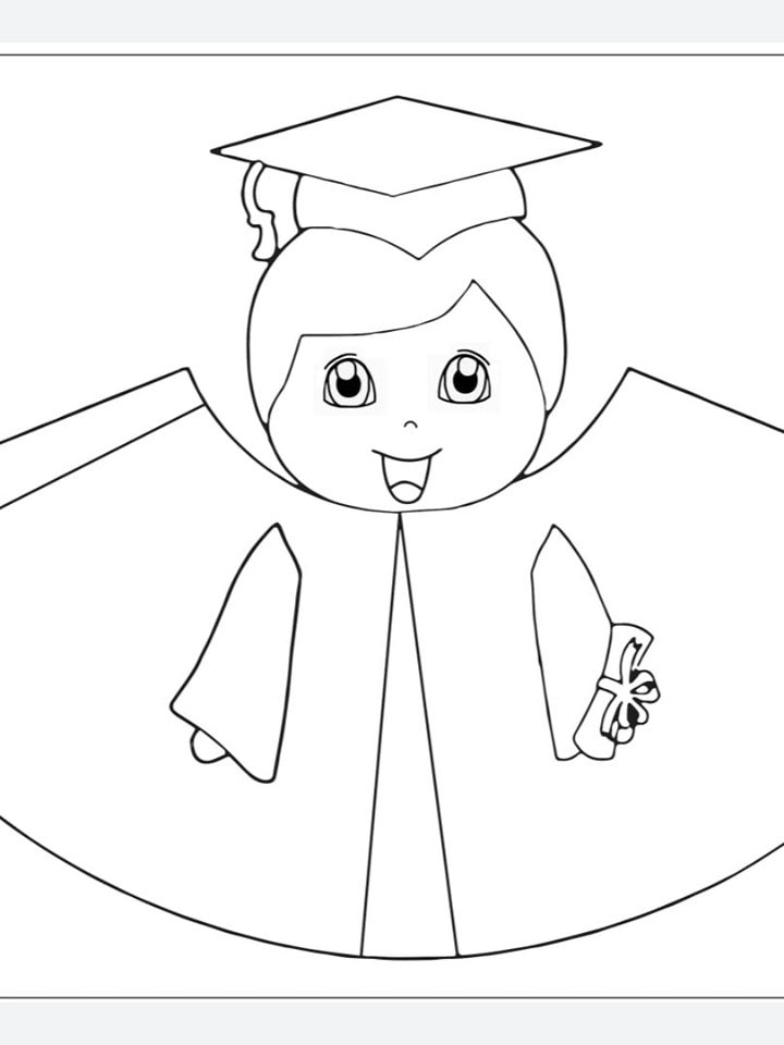 MARIONETTA BAMBINO - Lavoretti fine anno scolastico - segnalibro bambini, marionetta, diploma fine scuola bambina bianco e nero
