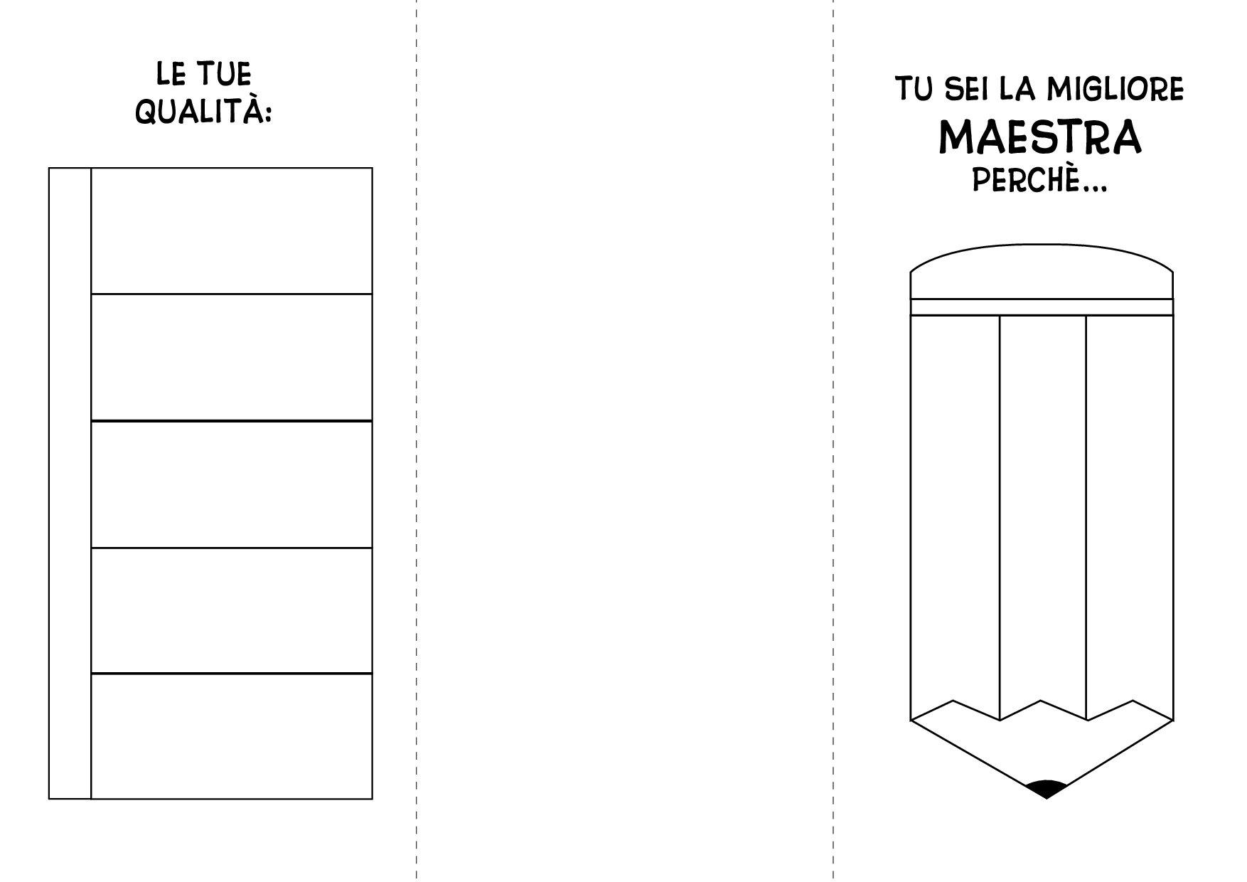 Versione in inglese PDF DA SCARICARE lapbook teacher ITA bn