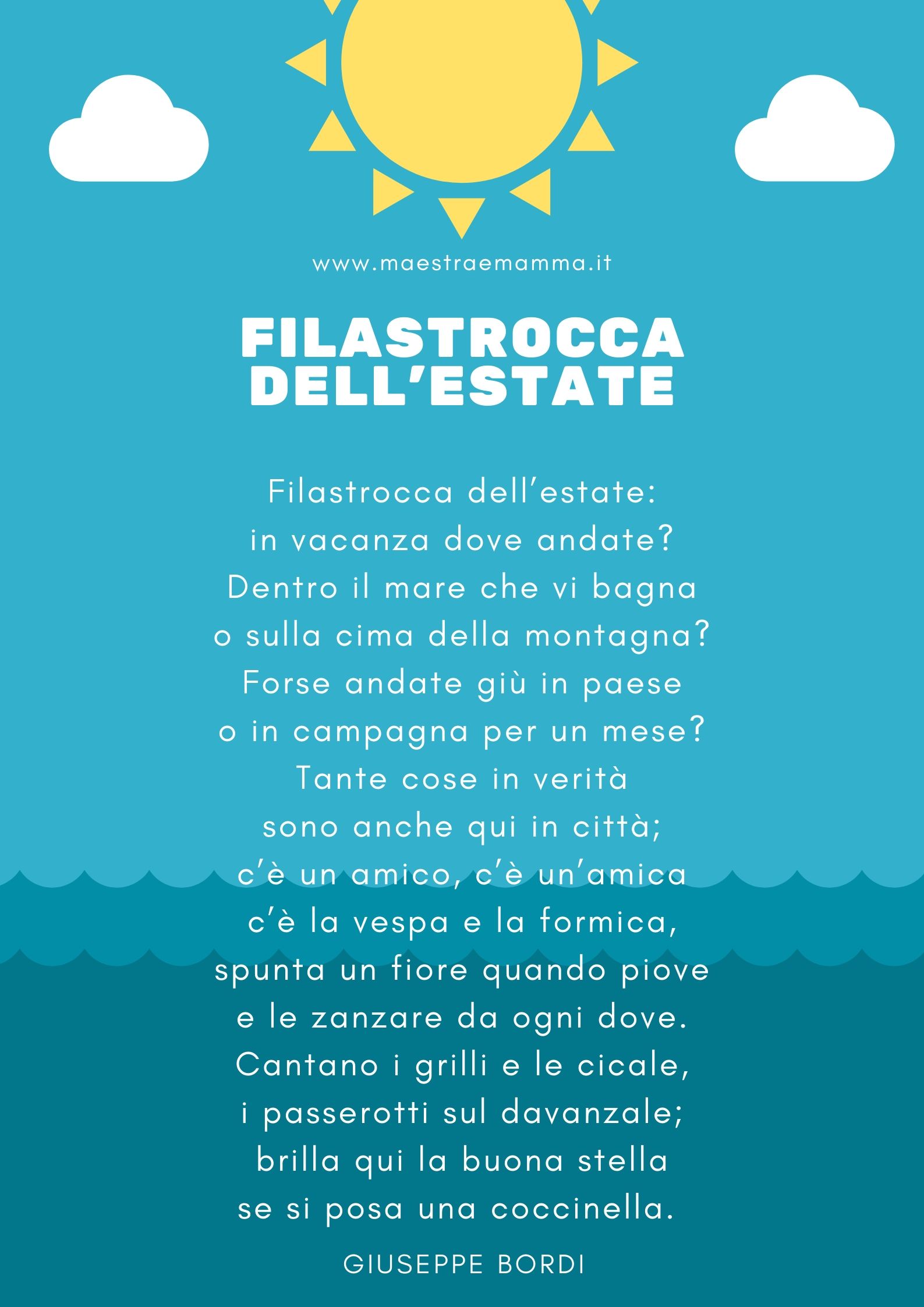 filastrocca dell'estate di giuseppe bordi