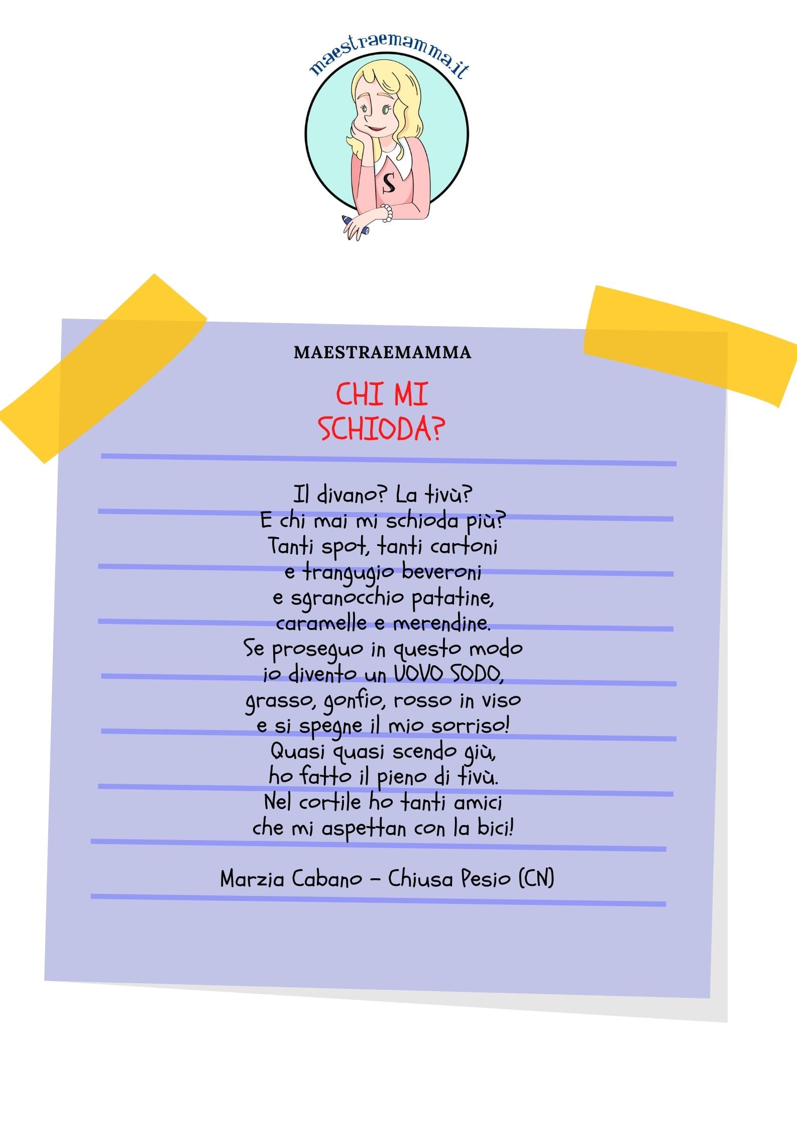 poesia bambini