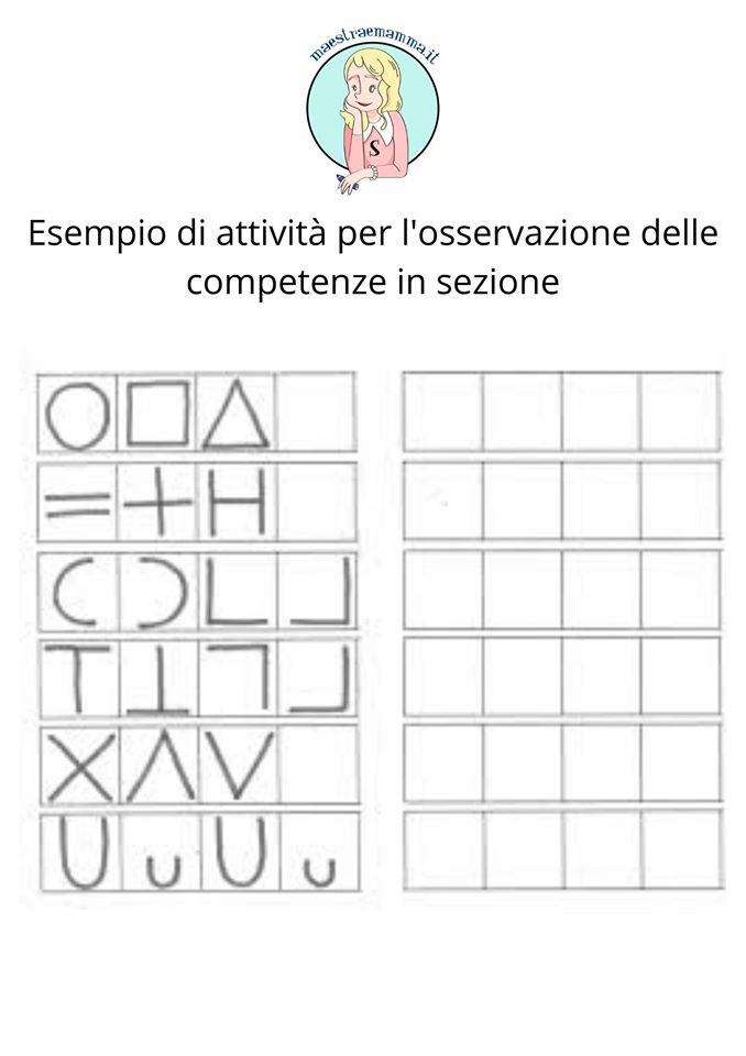 esempio di attività disgrafia esercizi scuola dell'infanzia