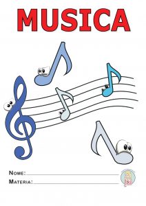 copertina quaderno di musica a colori