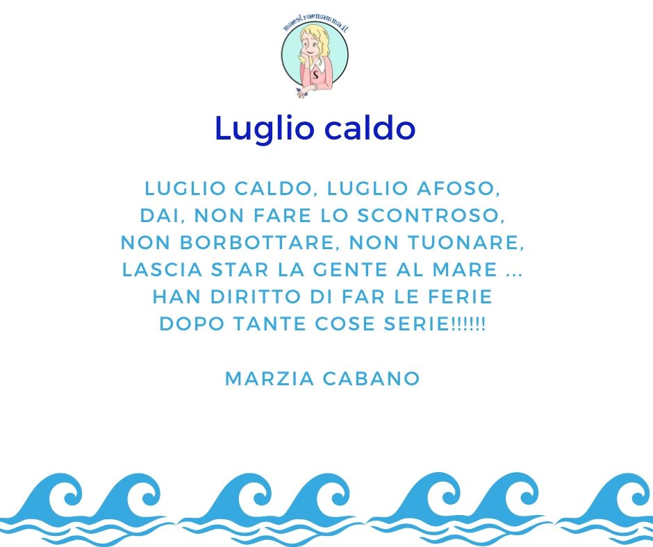 luglio caldo poesia