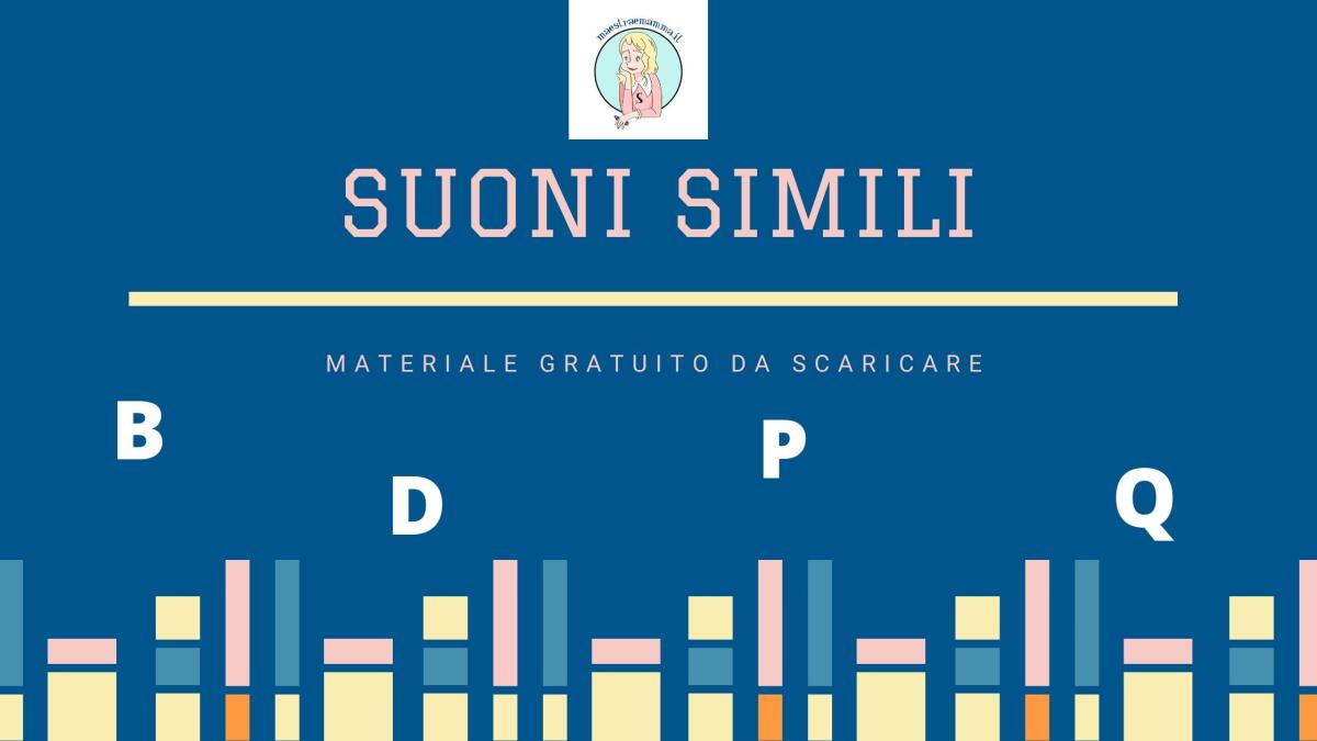 Schede gratuite sui suoni simili B - D - Q - P - 