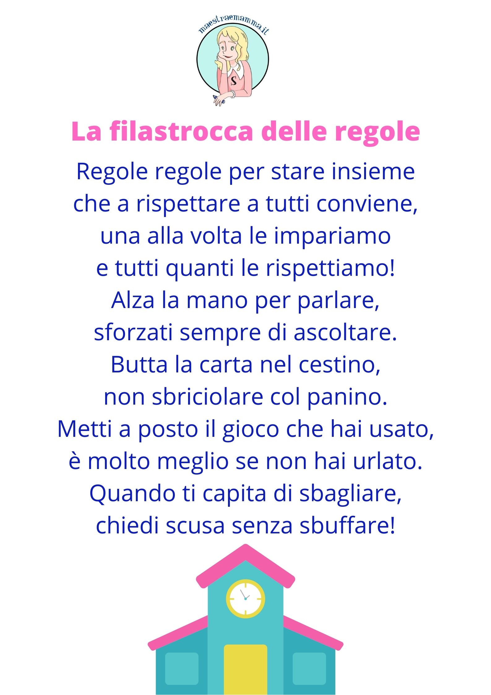 La filastrocca delle regole