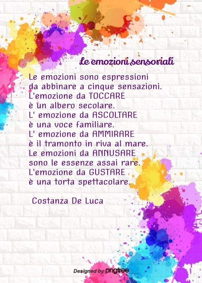 poesia le emozioni sensoriali