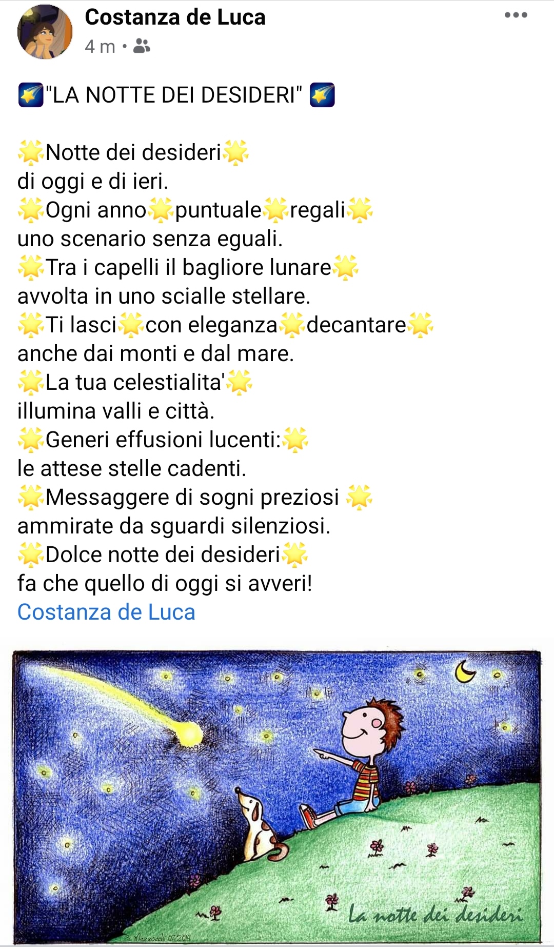 10 agosto san lorenzo poesia per la notte dei desideri