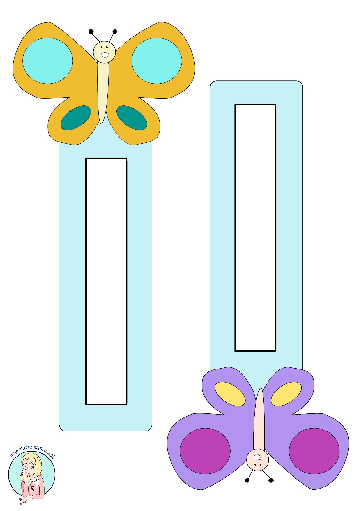 Segnalibro farfalla_col