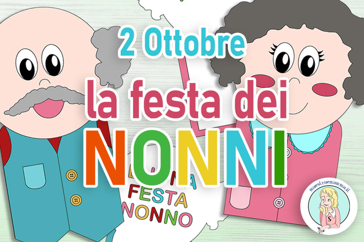 Biglietto - segnalibro per la festa dei nonni da stampare - 