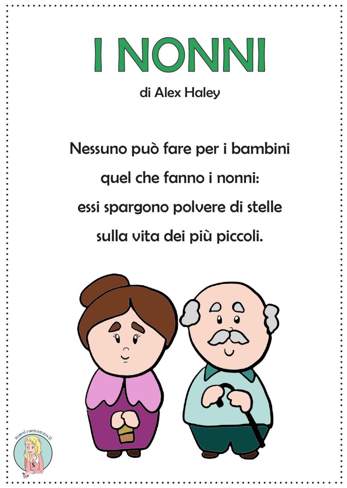 "I nonni" di Alex Haley - poesia per la festa dei nonni - 