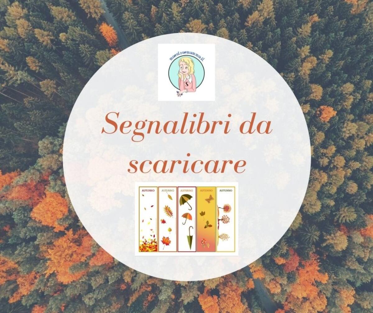 AUTUNNO - Segnalibro autunnale da scaricare gratuitamente - 
