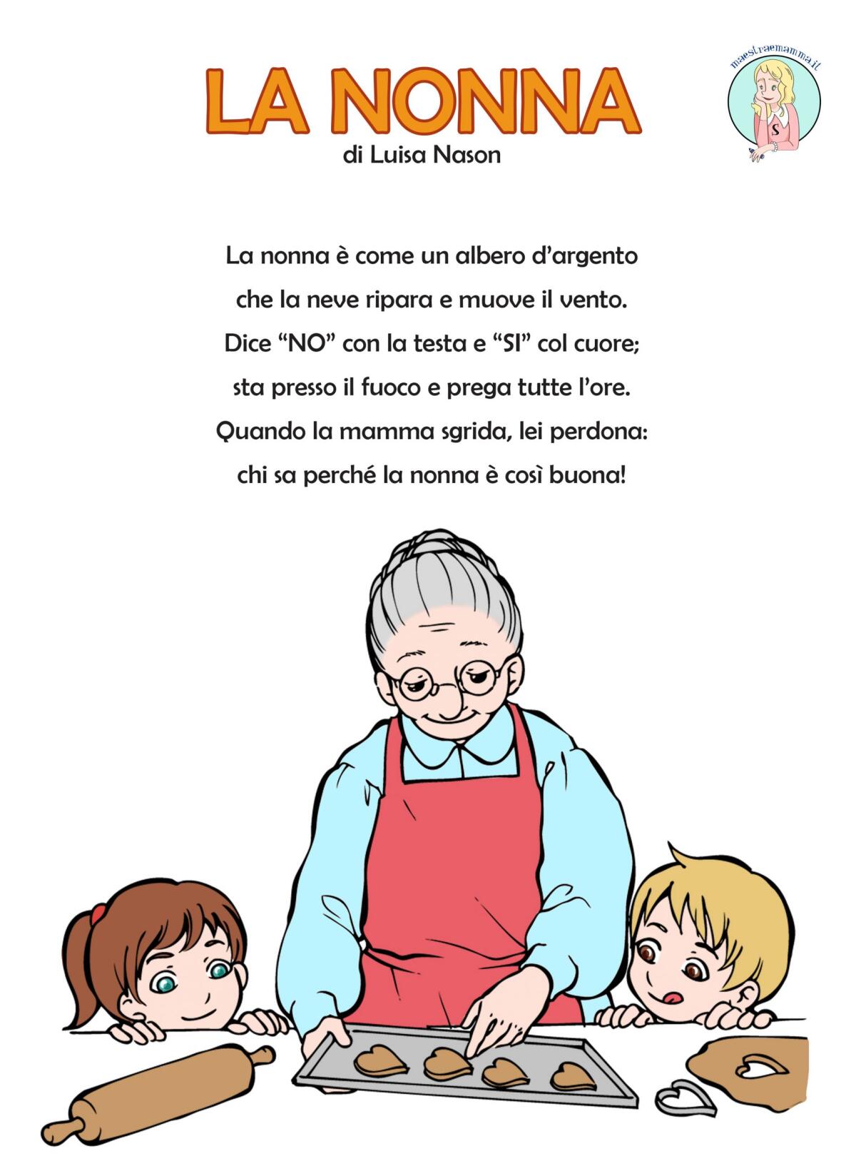 La nonna - poesia per la festa dei nonni - 