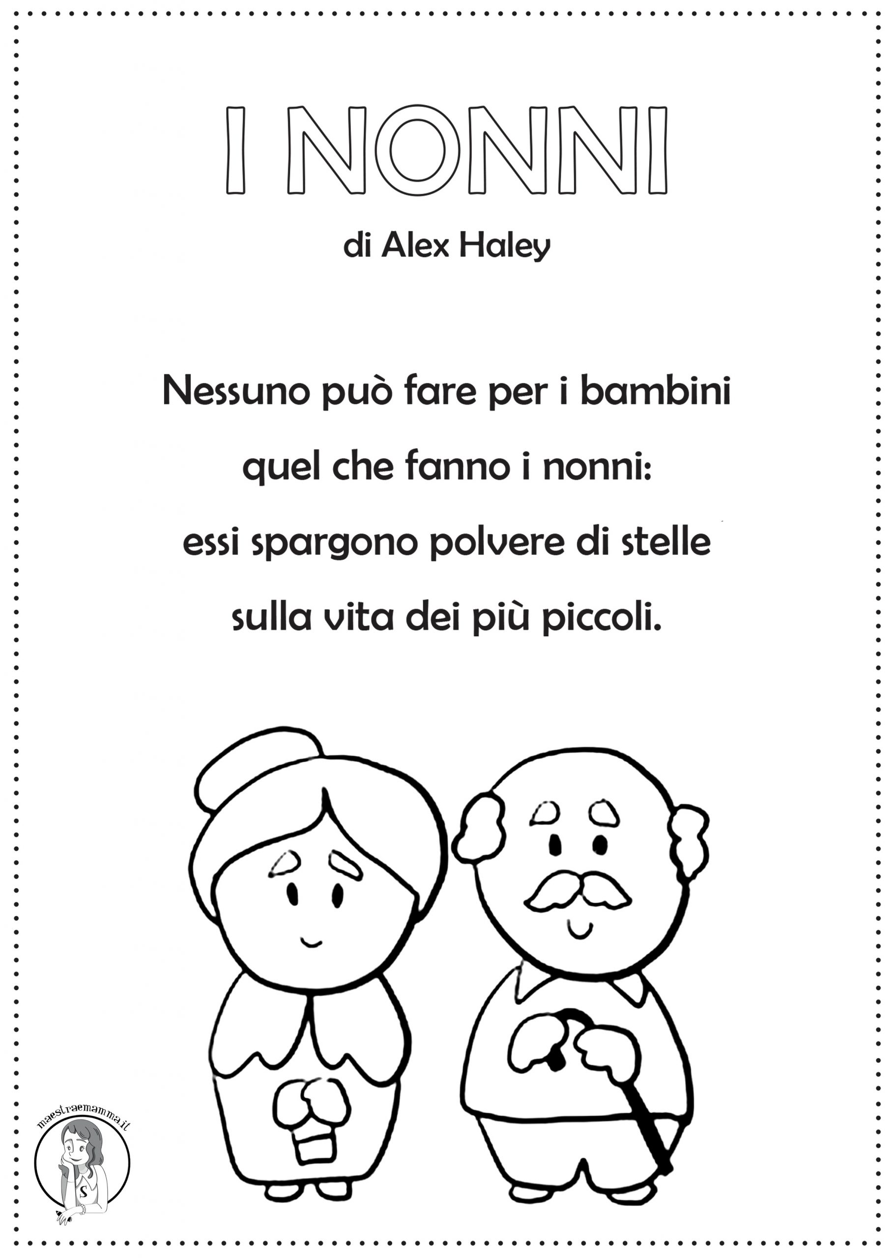 poesia per la festa dei nonni