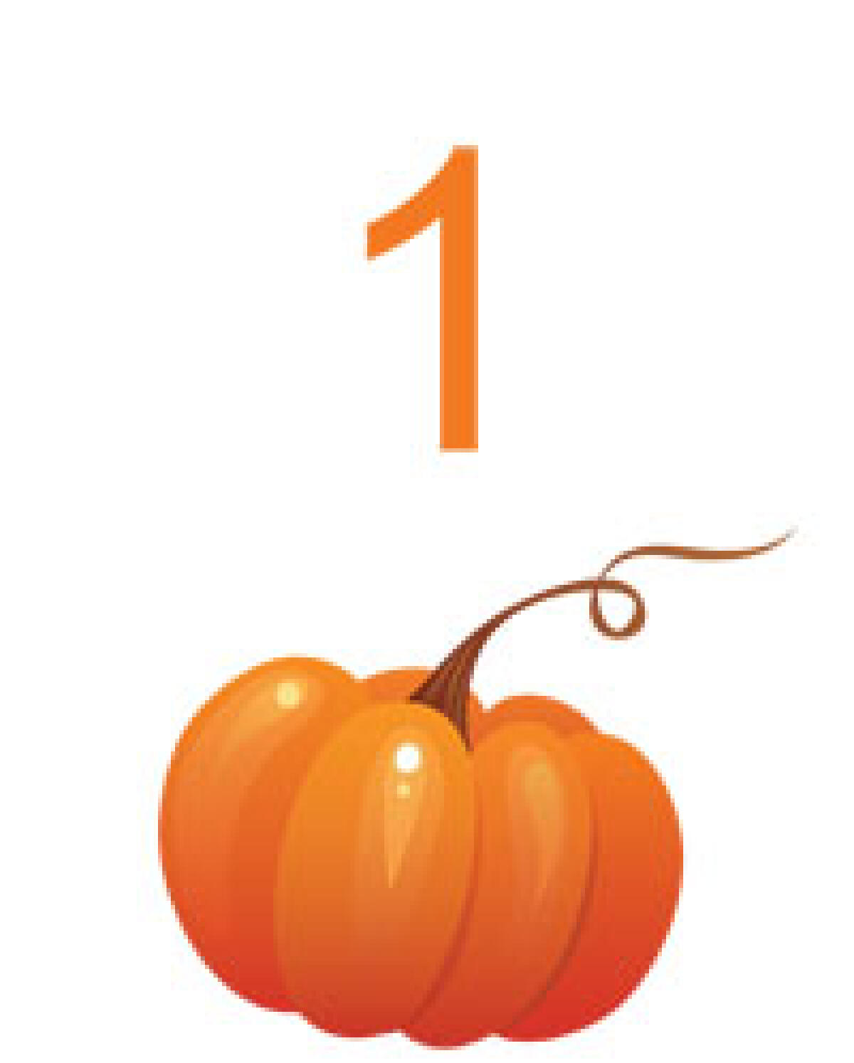 Autunno numeri da scaricare da 1 a 10 - 