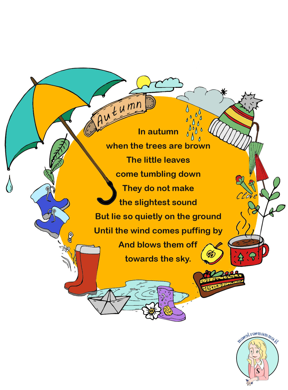 Autumn - poesia sull'autunno per bambini in inglese - 