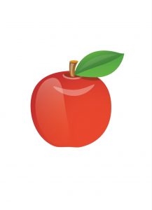 mela a colori Disegni autunno per bambini DISEGNI SULL'AUTUNNO DA STAMPARE  A COLORI E IN BIANCO E NERO