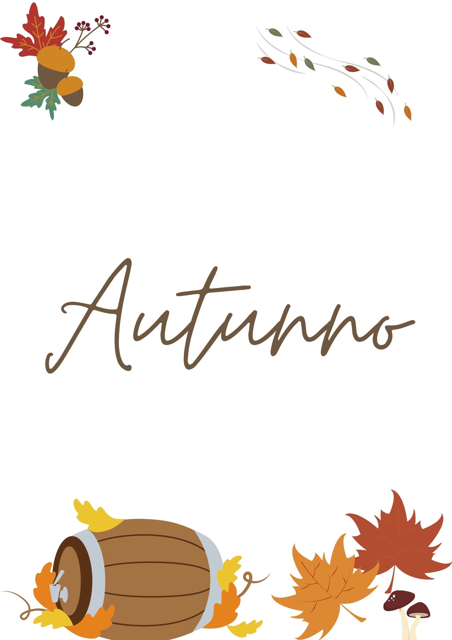 Disegni autunno da scaricare