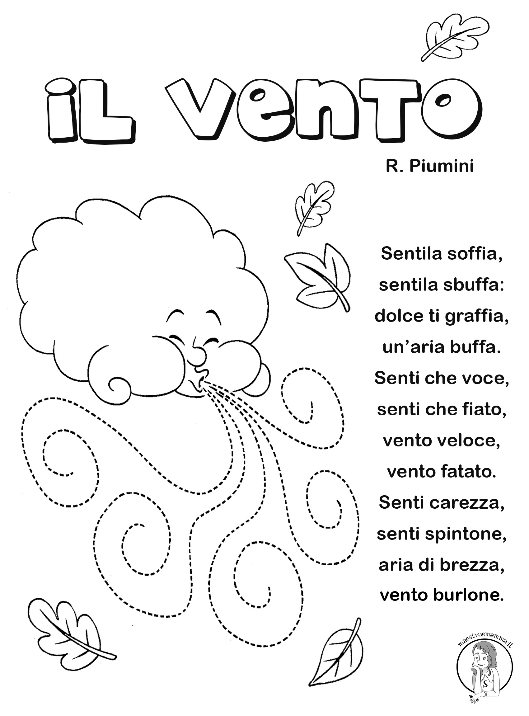 il vento bn poesia autunno piumini
