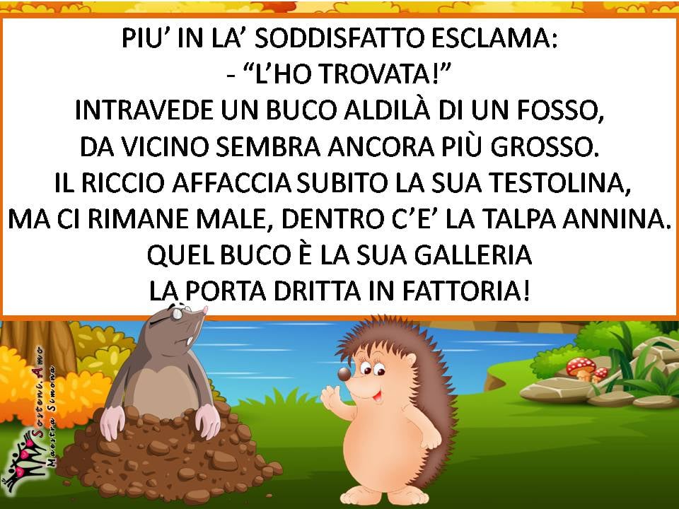 comprensione del testo autunno-"Ciccio il riccio" - semplice storia autunnale con domande di comprensione